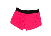 Short Feminino BSCross Tactel Curto – Rosa com Cós Preto